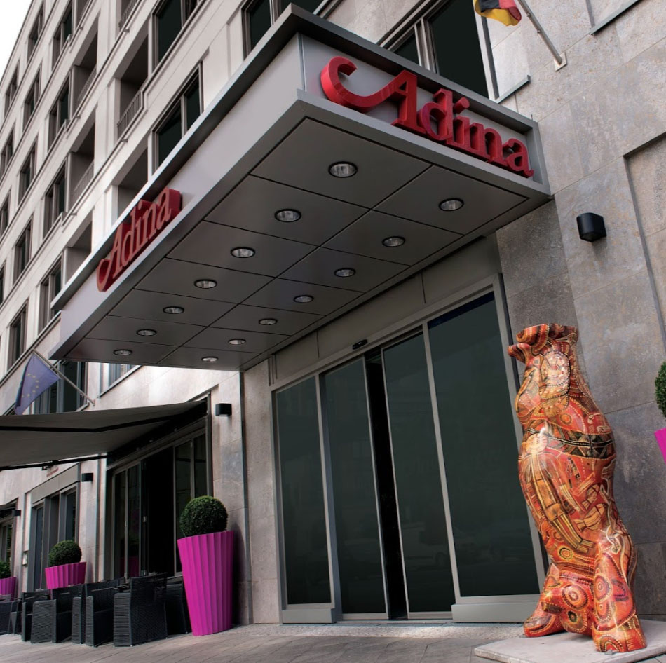 Berlin - Hotel Adina front entrance.