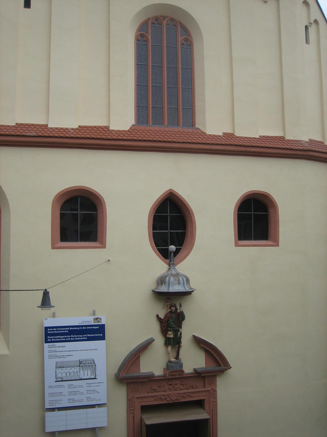 Bamberg - Entrance to assembly hall of the University.