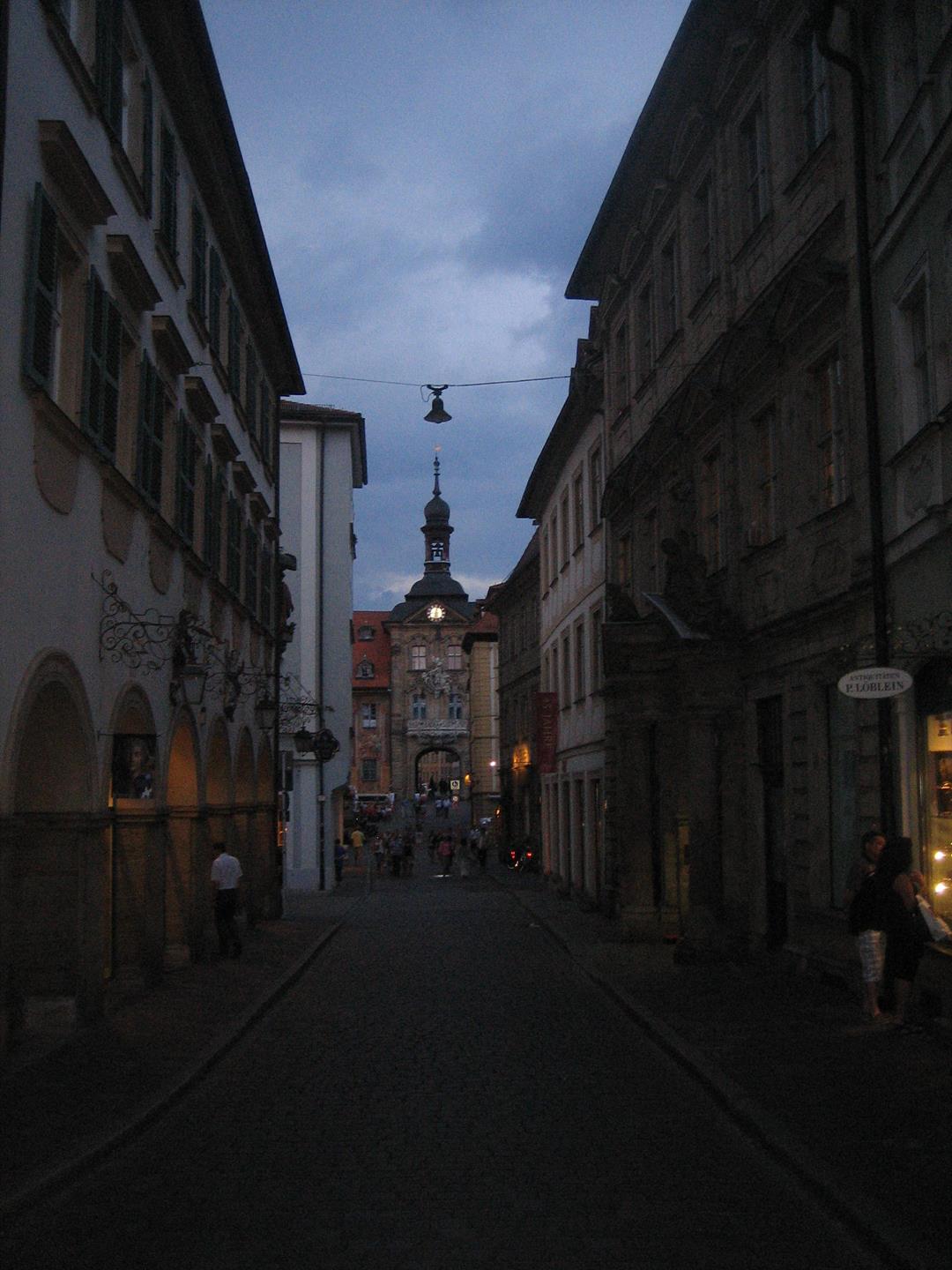 Bamberg - View toward tunnel through city hall building