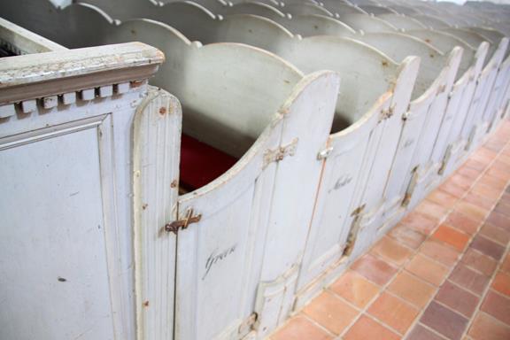 Lübow - The pew for Greese residents.