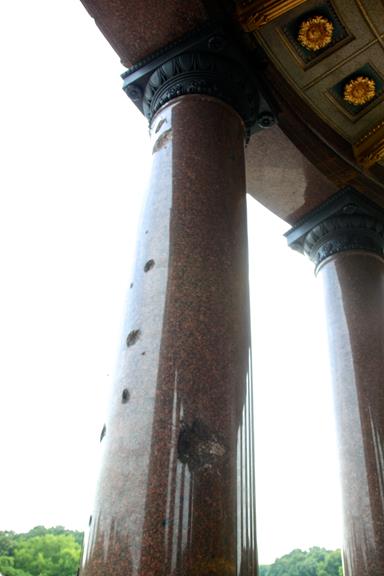 Victory Column - WWII bullet holes