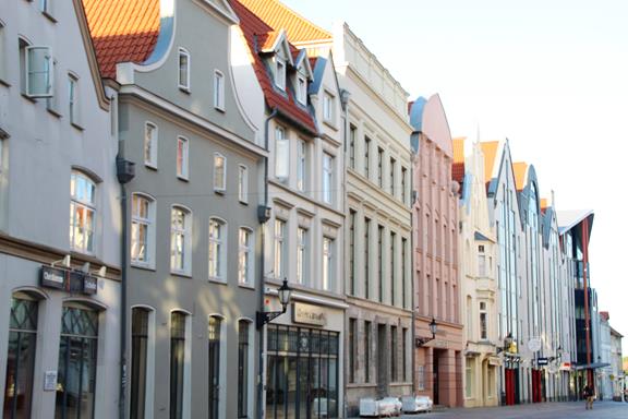 Wismar - View along Lübschestr.