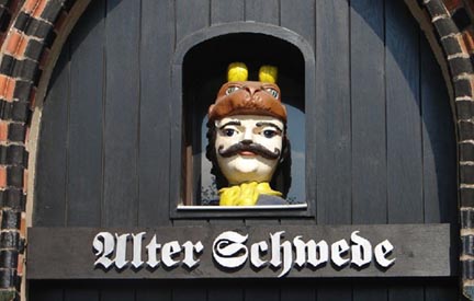 Wismar - Decoration of entrance to 